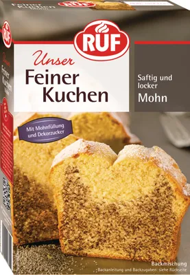 Produktbild von RUF Feiner Kuchen Mohn Backmischung