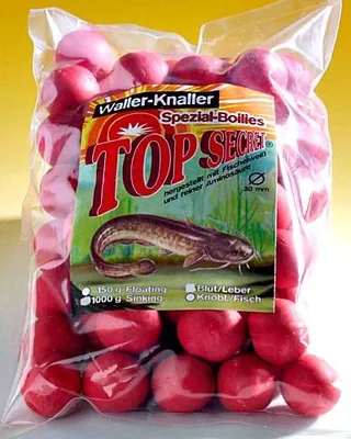 Produktbild von Top Secret Waller Boilies Chicken Wurm sinking 1kg