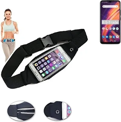 Produktbild von K-S-Trade Jogging-Armband kompatibel mit Lenovo A7 Gürteltasche Umhängetasche Bauchtasche schwarz Sport Running Jogging Fitness Laufen Exercise