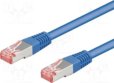 Produktbild von 1x blau Cu halogenfrei 93211 RJ45-Kabel 2 6 0,25m