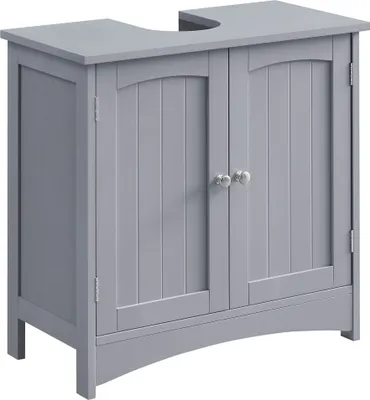 Produktbild von VASAGLE Waschbeckenunterschrank, Badezimmerschrank mit 2 Türen, verstellbare Ablage, viel Stauraum, Landhausstil, 30 x 60 x 60 cm
