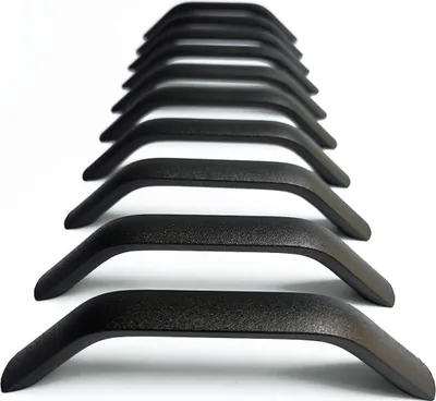 Produktbild von 10 Stück Küchengriffe Schwarz – Mattes Design, Tür- und Schrankgriffe mit 128mm Bohrlochabstand