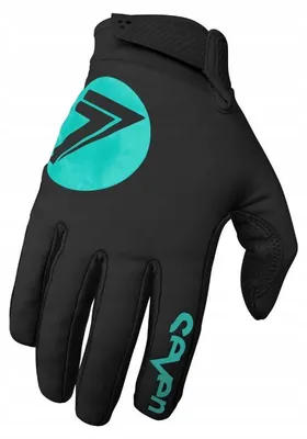 Produktbild von Seven ZERO COLD Fahrradhandschuhe Kaltwetter Schwarz/Aqua M