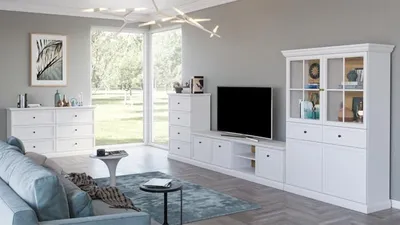 Produktbild von Kondela Zweitürige Vitrine Locca W2D1S - weiß