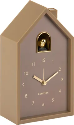 Produktbild von Karlsson - Wecker Modern Cuckoo Oro - Mokkabraun