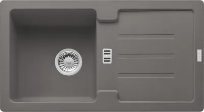 Produktbild von Franke Spüle STRATA STG 614-78 Steingrau mit Excenterventil / Ausschnittsmaß: 760 x 415 cm / Auflagespüle