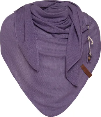 Produktbild von Knit Factory Lola Dreieckstuch gestrickt - Violett - 190x85 cm