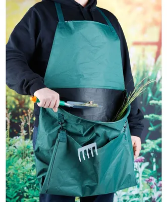 Produktbild von Gartenschürze Universalgröße grün Polyester 110 x 46 cm