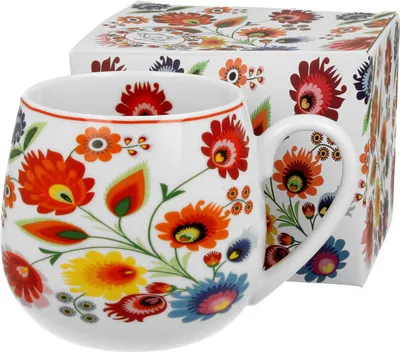 Produktbild von DUO ETNO Fassbecher 430 ml ŁOWICZ New Bone China Porzellan