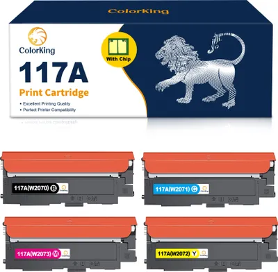 Produktbild von 4x Tonerkartusche 117A für HP Color Laser 150a 150w 150nw Color Laser MFP 178nwg 179fwg 178nw 179fnw Farblaserdrucker