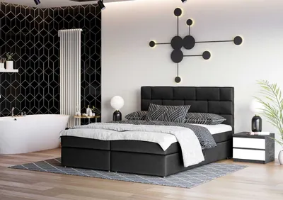 Obrázek produktu pro Designová postel WALLY 140x200, černá