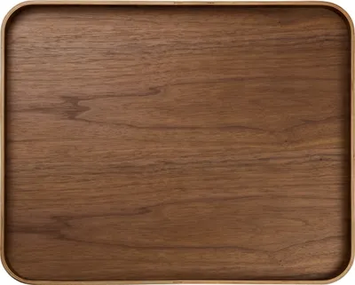 Produktbild von ASA Tablett auf Fuß WOOD 45,5 x 36 cm, H. 5,5 cm, Walnuss