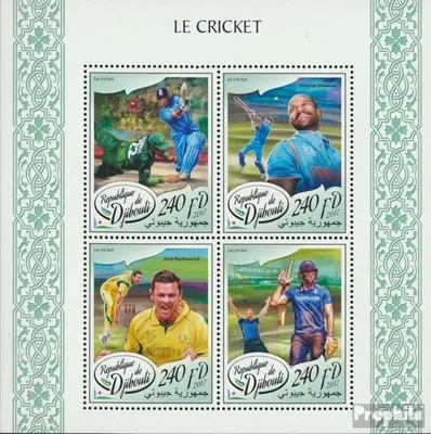 Produktbild von Briefmarken Dschibuti 2017 Mi 1786-1789 Kleinbogen (kompl. Ausg.) postfrisch Kricket