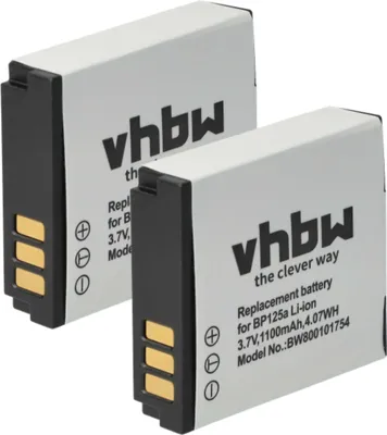 Produktbild von vhbw 2x Akku kompatibel mit Samsung HMX-Q10TP, HMX-Q10PN, HMX-Q10EDC, HMX-Q10BP, HMX-Q10TN, HMX-Q10PP Videokamera Camcorder (1100 mAh, 3,6 V, Li-Ion)
