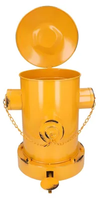 Productafbeelding van Retro Stijl Afvalbak in IJzer-Design