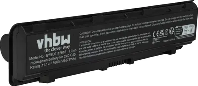 Produktbild von vhbw Akku Ersatz für Toshiba PABAS272, PABAS273 für Notebook (6600 mAh, 10,8 V, Li-Ion)