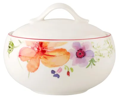Obrázok produktu pre Villeroy & Boch Mariefleur Basic, Viacfarebný, Porcelán, Kolo, Porcelán, Biela, Odnímateľné veko
