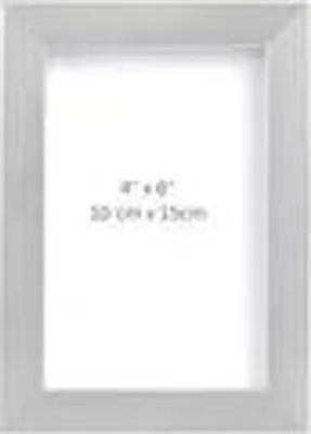 Image de Alsterwell cadre photo set de 2 - 10×15 cm cadre photo en nickel avec support, pour montage sur table ou mural