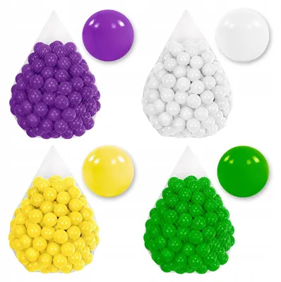 Image de Balles pour piscine à balles 7 cm - 200 pièces - Balles colorées pour bébés, balles en plastique, balles de jeu pour bébés | TUPPI