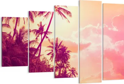 Produktbild von Bild auf Leinwand - Leinwandbild - palme dschungel - 150x100cm - Wand Bild - Wanddeko - Wandbilder - Leinwanddruck - Bilder - Kunstdruck - Wanddekoration - Leinwand bilder - Wandkunst - EG150x100-3994
