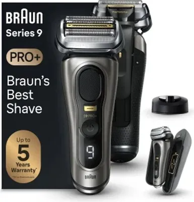 Image de Braun Series 9 Pro+ 9525s Wet & Dry Rasoir à grille Tondeuse Métallique