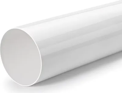 Produktbild von Naber Rohr 150 Rundrohr, lose, 350 mm lang, weiß  - Lüftungstechnik