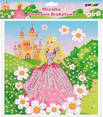 Produktbild von Schaumstoffmosaik Glitzerprinzessin Fun&Joy