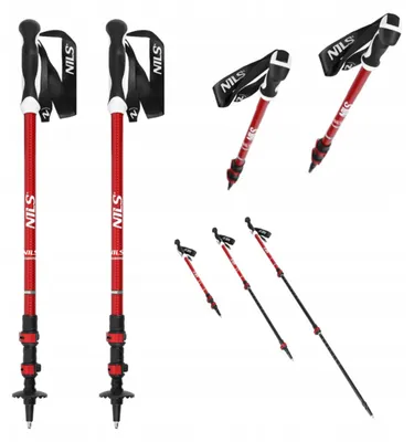 Produktbild von Nils TK8601 Trekkingstöcke Nordic Walking Rot