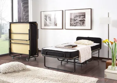 Produktbild von Raumsparbett Gästebett - Sleepers 5 - Komplettset Schwarz 90 x 200 cm