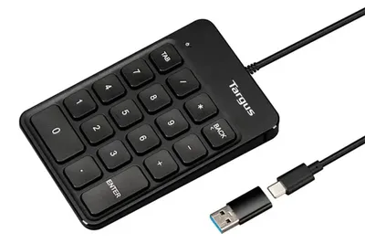 Obrázek produktu pro Targus AKP13GL, USB, 18, Univerzální, 1,5 m, Černá