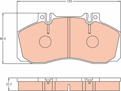 Produktbild von Trw Bremsbelagsatz, Scheibenbremse GDB5050