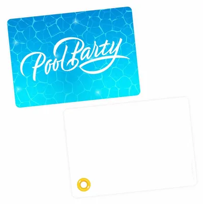 Produktbild von 10 Einladungskarten Pool Party mit GLITZER inkl. 10 Briefumschlägen