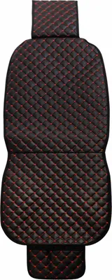 Produktbild von Schonbezug Sitzauflage für Porsche Taycan Panamera 911 718 Kunstleder Schwarz Rot