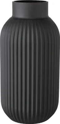 Produktbild von Boltze 2026912, Zylinderförmige Vase, Glas, Schwarz, Matt, Schwarz, Klassisch