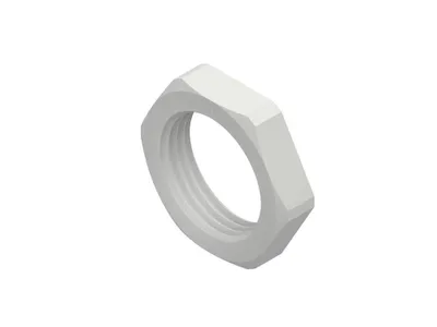 Produktbild von Sechskantmutter 3420M63 Polystyrol Schlüsselweite 75 mm Höhe 8 mm Außendurchmesser 83 mm