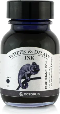 Produktbild von Write and Draw Ink 425 Blue Chameleon, Schreib- und Zeichentusche, 50 ml