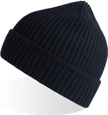 Image de Atlantis MAPB | Maple Beanie Bonnet d'hiver en polyester recyclé - Couleur : Navy - Taille : One Size