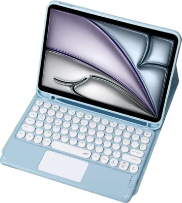 Zdjęcie produktu dla Etui z klawiaturą Bluetooth touchpad do iPad Air 13 Gen6 (Niebieskie)