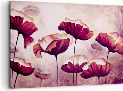 Produktbild von Bild auf Leinwand - Leinwandbild - Mohn Blume Wiese - 120x80cm - Wand Bild - Wanddeko - Wandbilder - Leinwanddruck - Bilder - Kunstdruck - Wanddekoration - Leinwand bilder - Wandkunst - AA120x80-3934