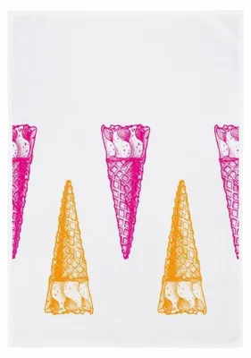 Produktbild von Geschirrtuch - Eis, pink und orange
