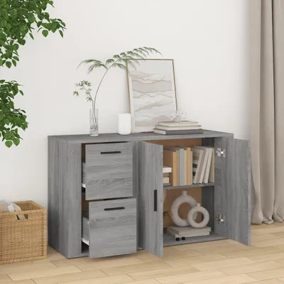 Obrázek produktu pro vidaXL Příborník Grey Sonoma 100x33x59,5 cm výrobek ze dřeva