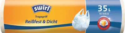 Produktbild von Swirl Müllbeutel mit Tragegriff 35 L 15 Stück