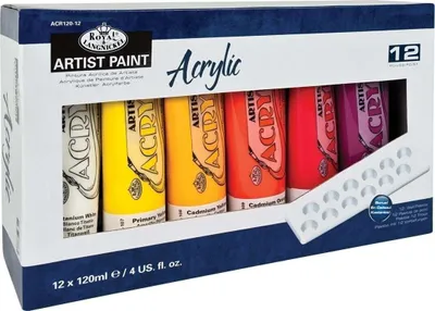 Produktbild von Royal & Langnickel ACR120-12 Set Acrylfarben 12 x 120 ml