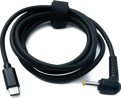 Produktbild von DC 20V Kabel 150 cm 4,0 x 1,7 Stecker zu USB 3.1 Typ C Stecker Winkel | System-S
