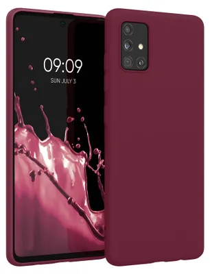 Produktbild von kwmobile Handyhülle für Samsung Galaxy A51 Hülle - TPU Case - Kabelloses Laden - Schutzhülle Cover in Magenta Lila