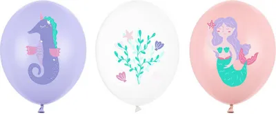 Produktbild von Ballons 30 cm, Meereswelt, Mix (1 VPE / 50 Stk.)