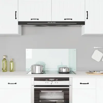 Produktbild von vidaXL Küchenrückwand Milchweiß 90x40 cm Hartglas
