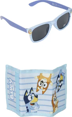 Produktbild von Sonnenbrille Kinder mit Portemonnaie für Mädchen Bluey und Bingo