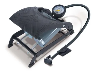 Produktbild von Fußpumpe RFP2 Doppelzylinder mit Manometer PSI BAR für Fahrrad, Auto, Matratze