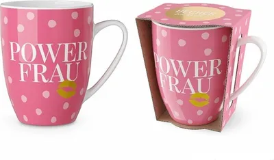 Produktbild von Kaffeetasse "Powerfrau", Kaffeebecher 250 ml